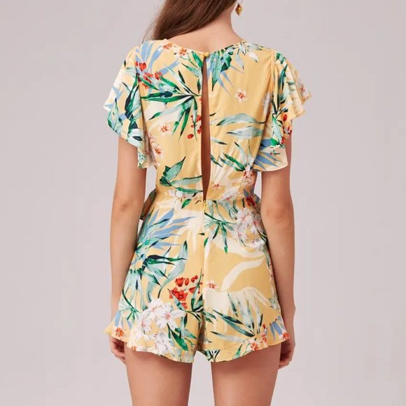 FINDERS KEEPERS Paradise Tropical Playsuit Romper - Picture 2 of 10